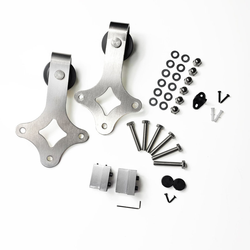 Homacer Diamond Stainless Brushed Nickel Steel Standard Double Barn